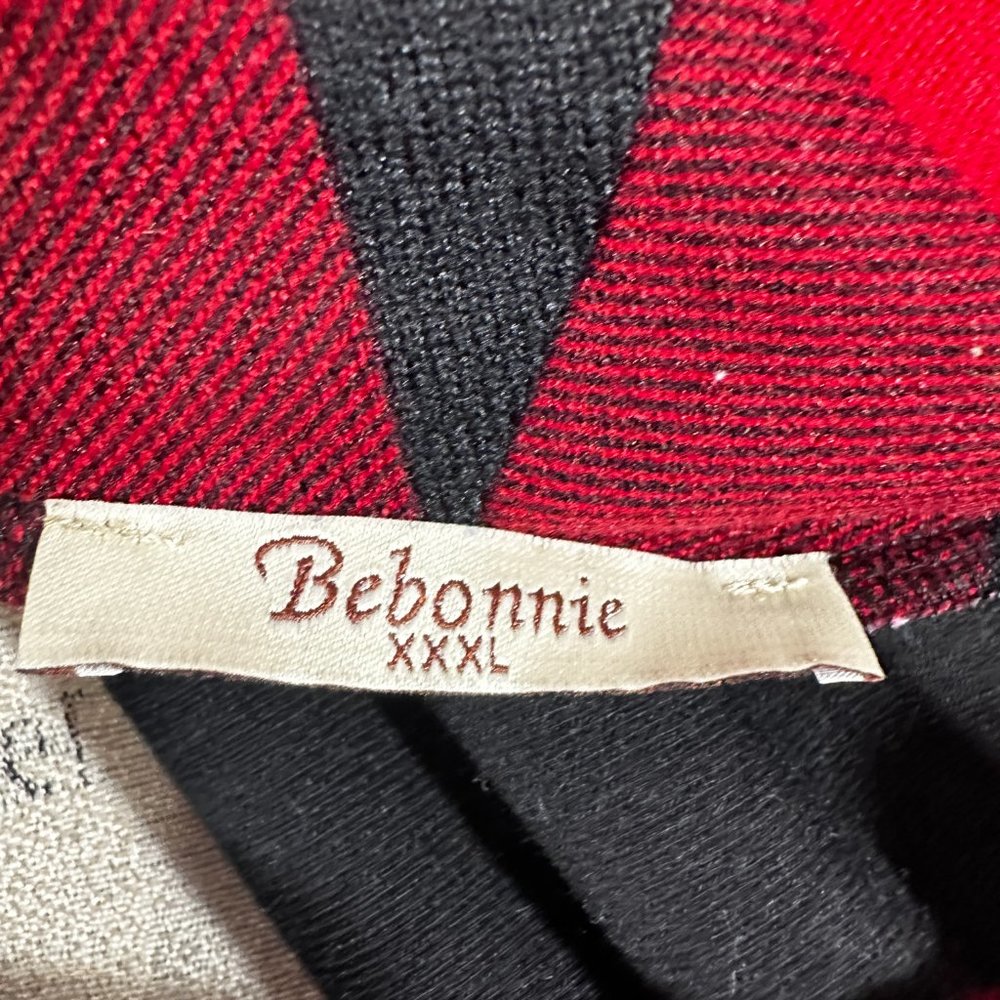 Bebonnie Buffalo Check Long Slv Cowl Neck Warm Splicing Tunic Top with Buttons - Picture 11 of 14